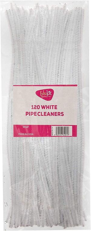 Packaging for the White Long Pipe Cleaners - Pack of 120