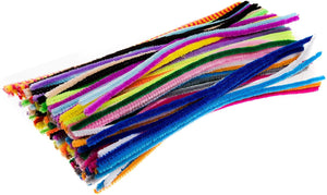 Array of Assorted Colour Long Pipe Cleaners - 120 pcs