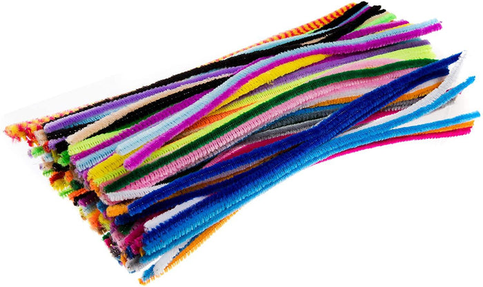 Assorted Colour Long Pipe Cleaners -  120/Pack