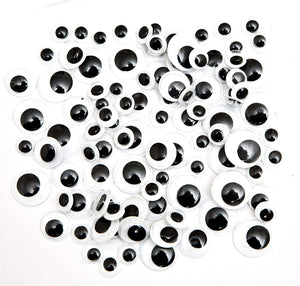 Close up of the googly eyes used in the Self-Adhesive Googly Eyes Mega Pack