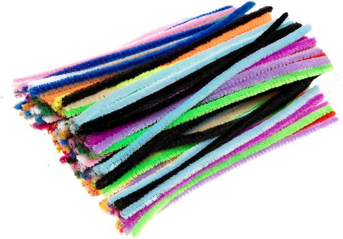 Assorted Colour Short Pipe Cleaners - 120/Pack