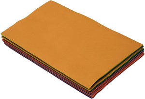 Pack of A4 Assorted Colour Acrylic Felt Squares - 30 sheets stacked