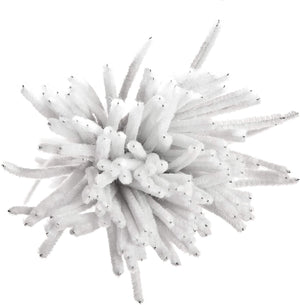 Close up of the textured pipe cleaners from the White Long Pipe Cleaners - Pack of 120