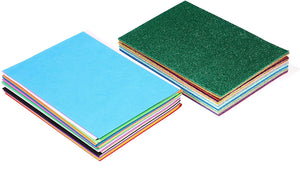 Stacked EVA foam sheets included in the A5 Assorted Colour EVA Foam Sheets - Pack of 40