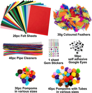 List of products included in the Craft Materials Pack - Pack of 280