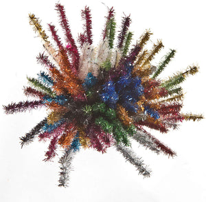 Variety of glitter pipe cleaners included in the Assorted Colour Short Glitter Pipe Cleaners - Pack of 120
