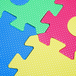 Close up of the interlocking structure from the Large EVA Interlocking Foam Play Mat - Pack of 42