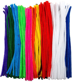 Full pack of Primary & Fluorescent Coloured Extra-Long Pipe Cleaners - Pack of 360