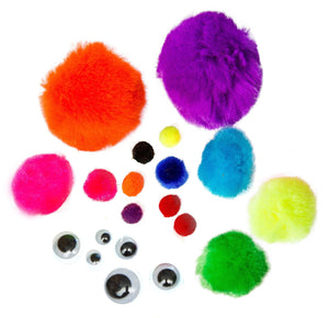Characters Creation Mega Pack pom poms and googly eyes