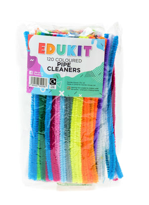 Packaging for the Assorted Colour Short Pipe Cleaners - 120 Pieces
