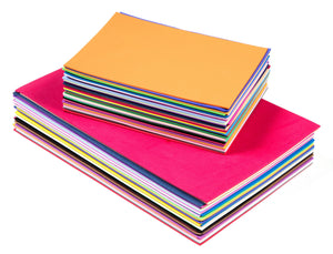 A4 & A5 Assorted Colour EVA Foam Sheets stacked