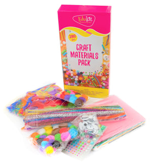 Packaging and contents of the Craft Materials Pack - Pack of 280