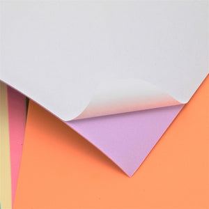 Peel off backing from card in the A4 Assorted Colour Papercraft Collection - 120 sheets pack