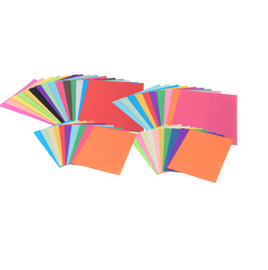 Colour variations included in A4 & A5 Assorted Colour Papercraft Essentials pack from orange, pink, green, light blue, purple, red, yellow and light blue