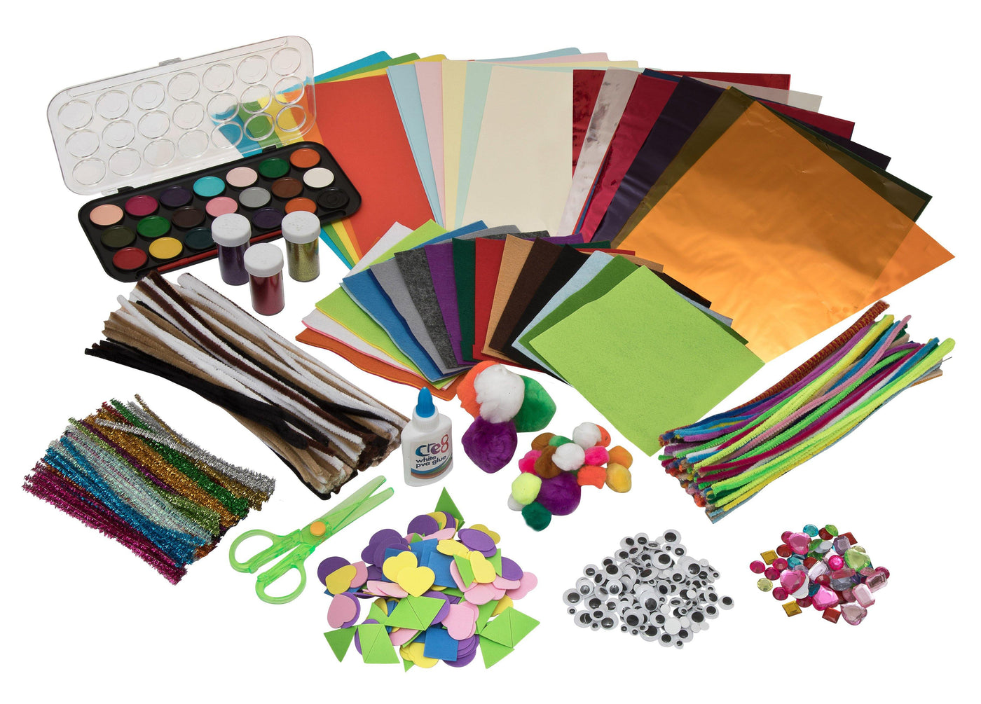 The Ultimate Craft Material Pack - 800 Pieces – Edukit